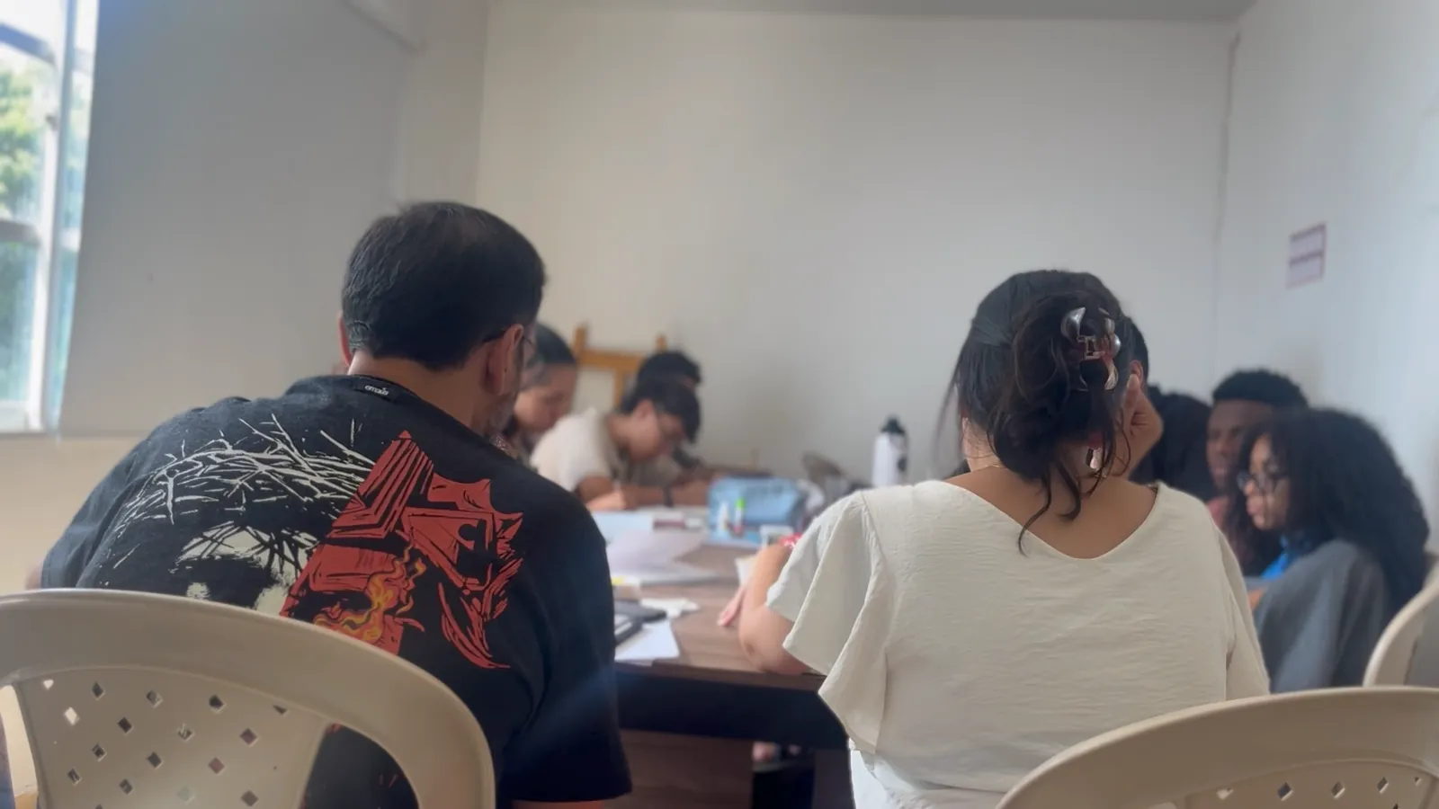 Encontro de formação na Casa das Luzes.